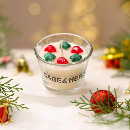 Mini Glass Candle – Handmade Soy Wax Jar Candle by Sage & Herbs