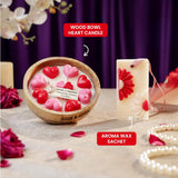 Heartfelt Aromatherapy Handcrafted Candle – Romantic & Relaxing Scented Candle