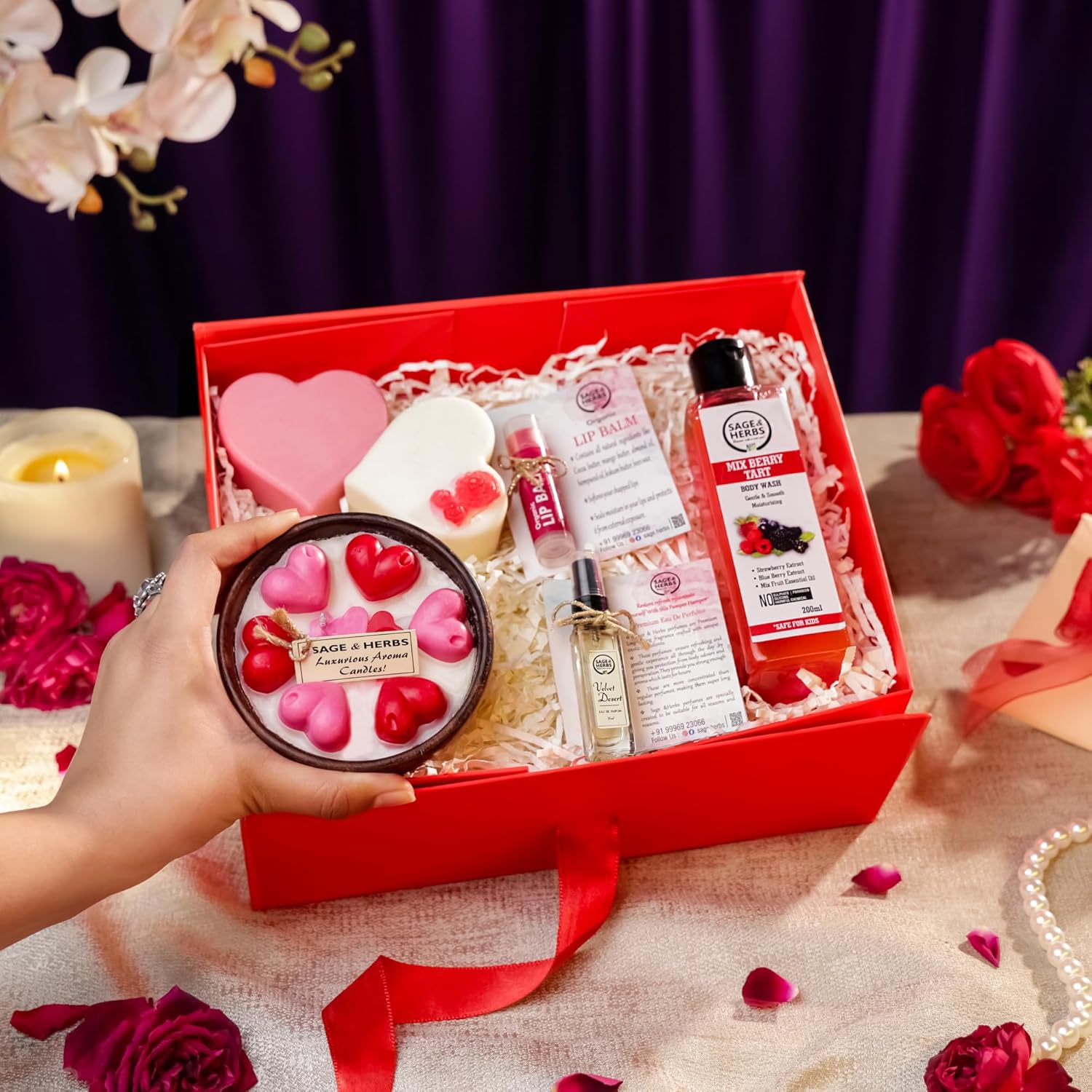 Love Indulgence Gift Hamper – Romantic Gift for Couples, Self-Care & Wellness