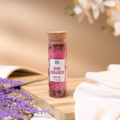 Rose Geranium Bath Salt – Aromatic & Relaxing Spa-Style Soak 300g – view 3