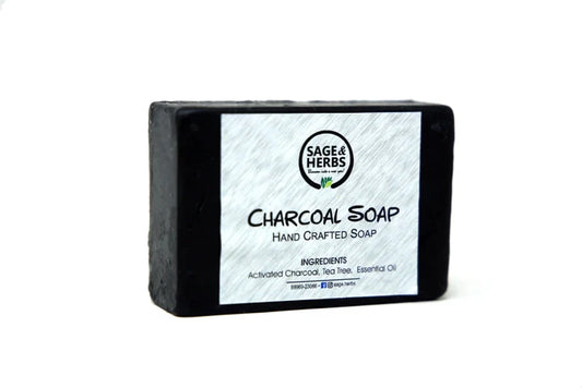 Activated Charcoal Powder, Aloe Vera & Neem | Herbal Deep Cleansing Soap
