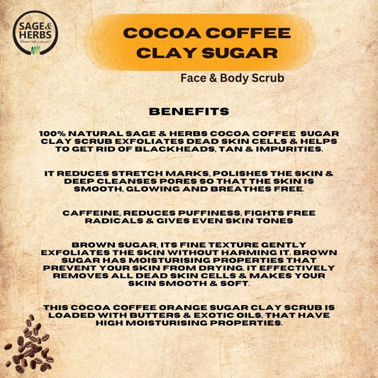 Cocoa Coffee Clay Sugar Face & Body Scrub