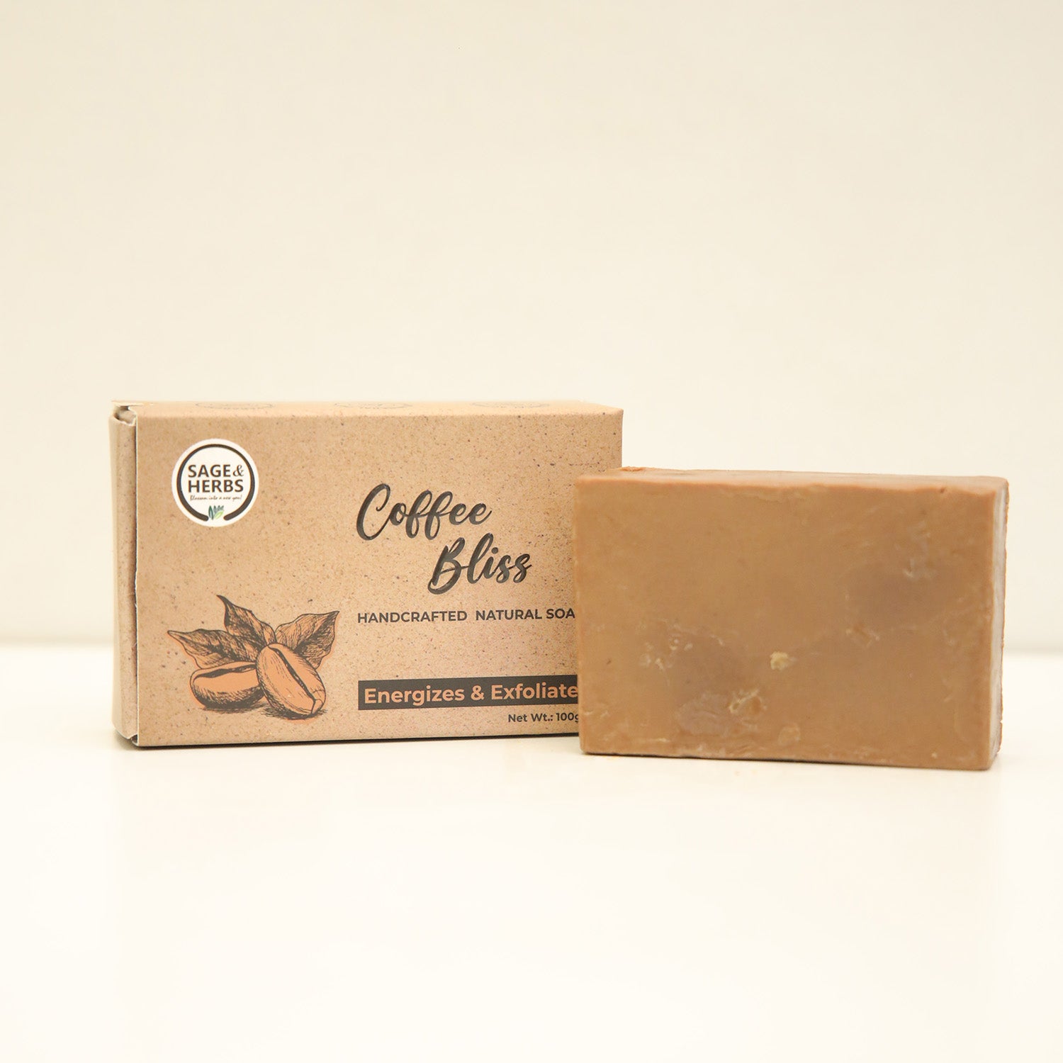 Natural Cocoa Coffee Handmade Soap — Moisturizing & Nourishing 100g