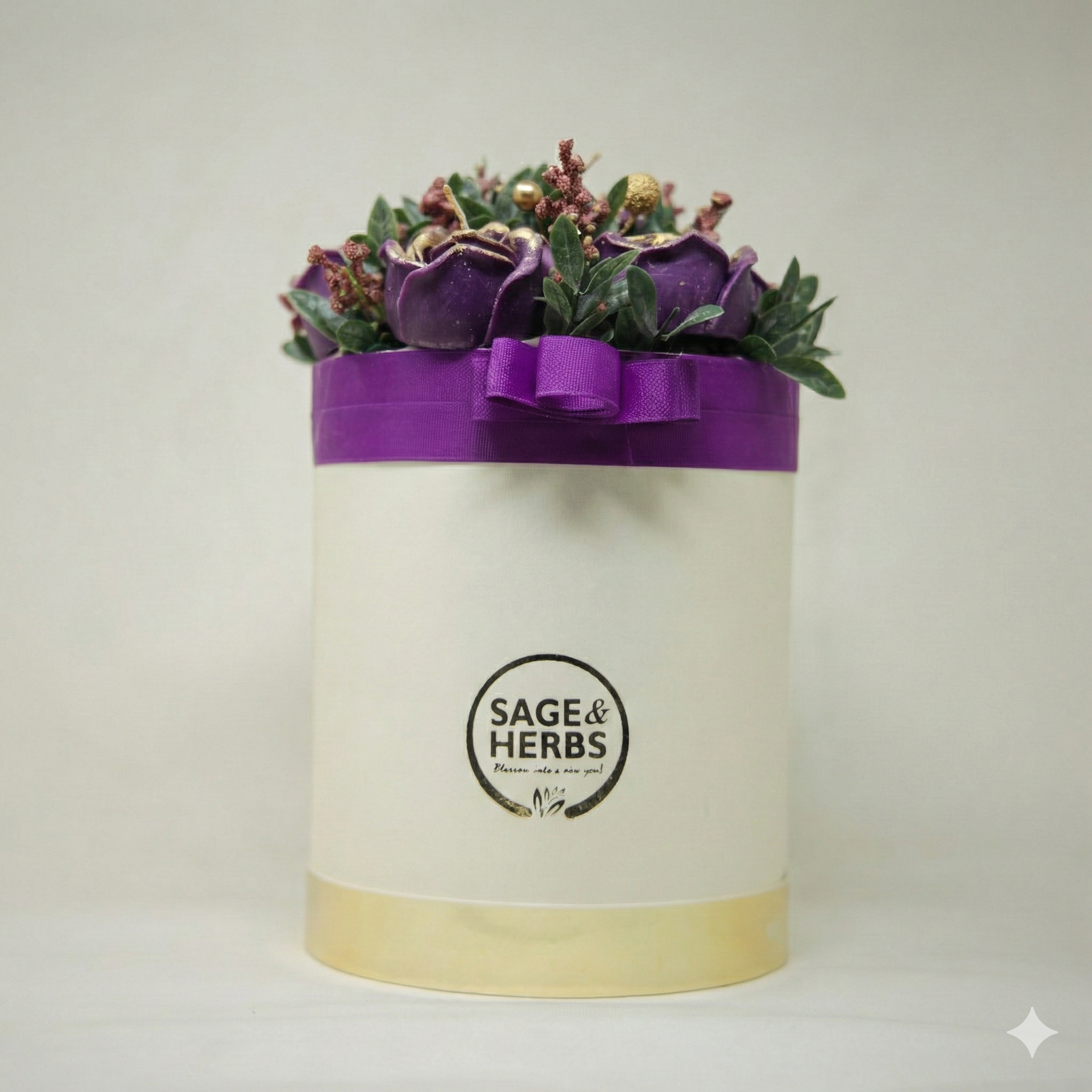 Amethyst Rose Garden – Luxury Floral Jar Candle