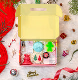 Holiday Bliss Pack - Festive Organic Gift Set with Soaps, Candles & Lip Balm
