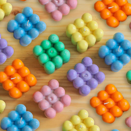 Bubble Candle: Handcrafted Soy Wax Aesthetic Decor Candle (140g)