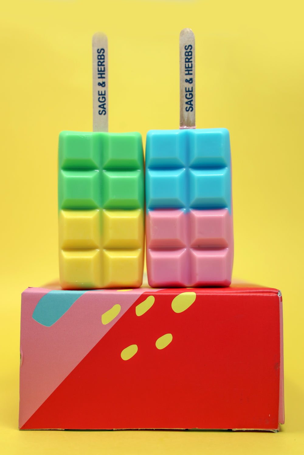 Icecream Popstickles Shape Soaps - 400g | Fun & Moisturizing Handcrafted Bath Set