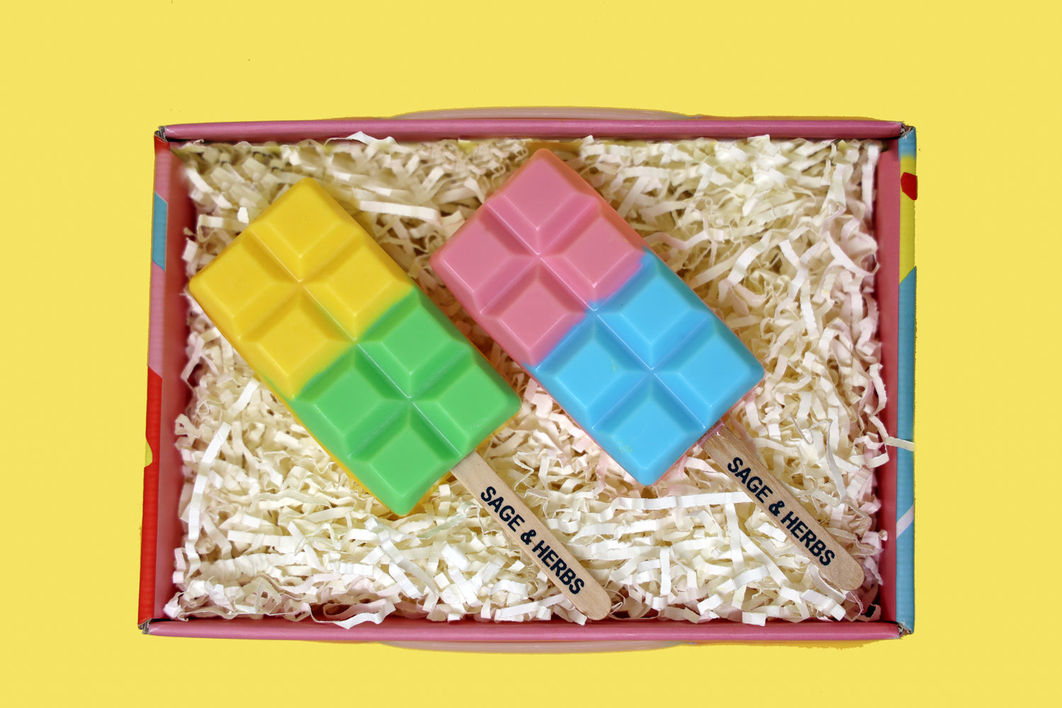 Icecream Popstickles Shape Soaps - 400g | Fun & Moisturizing Handcrafted Bath Set