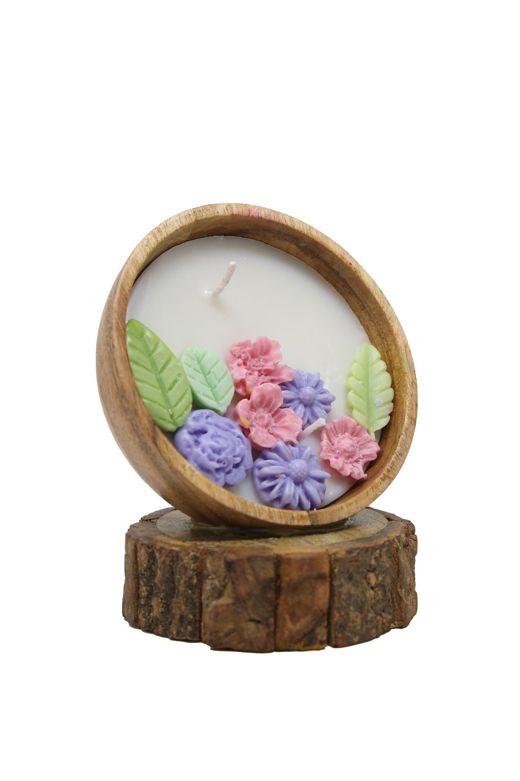 Aroma Multi Colour Wax Flower Candle