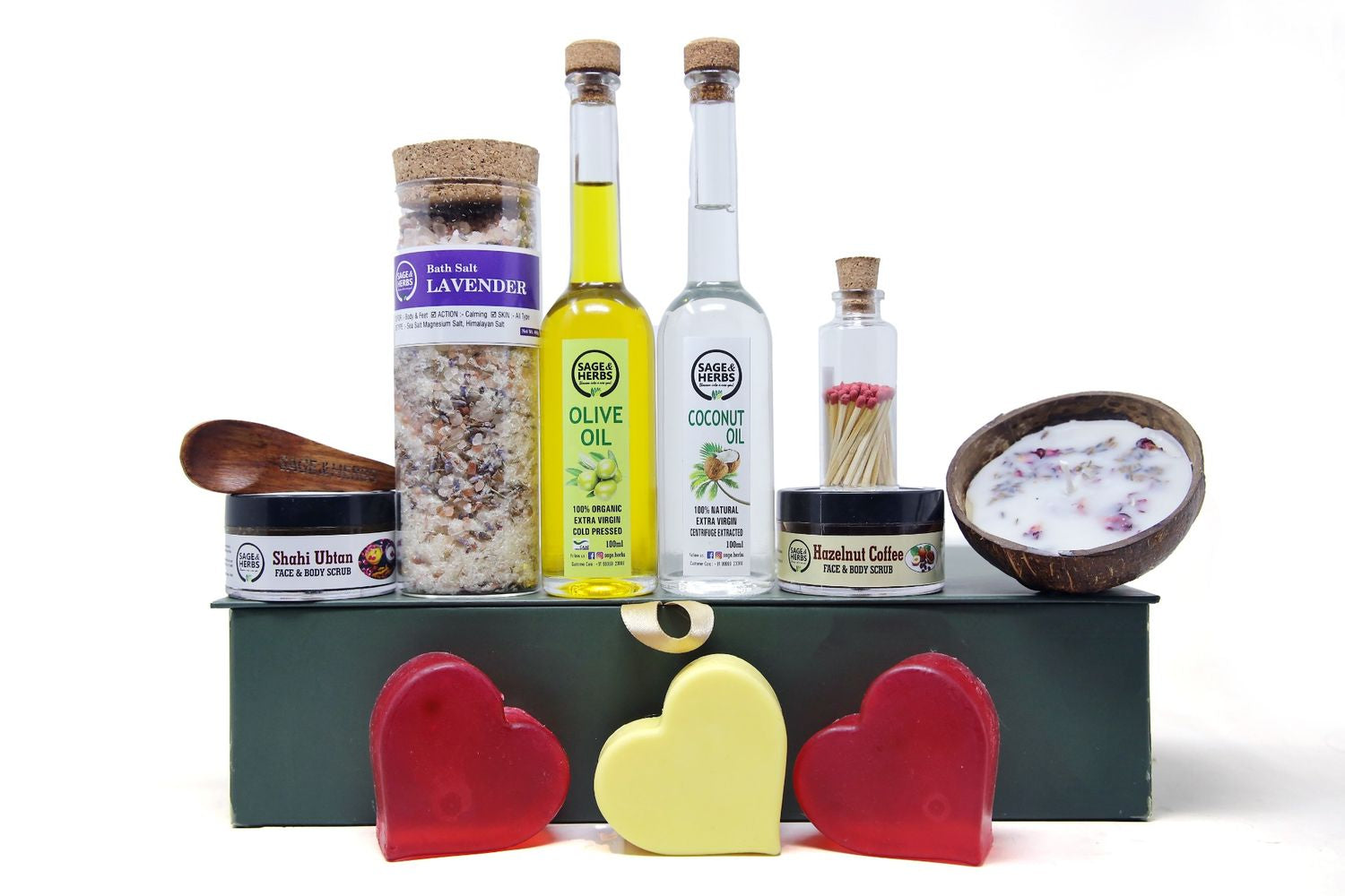 Heartful Indulgence Gift Box – Premium Natural Wellness & Handmade Soaps