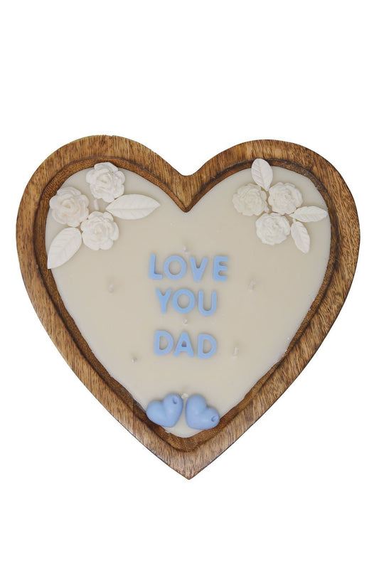Personalised Message Heart Candles – view 2