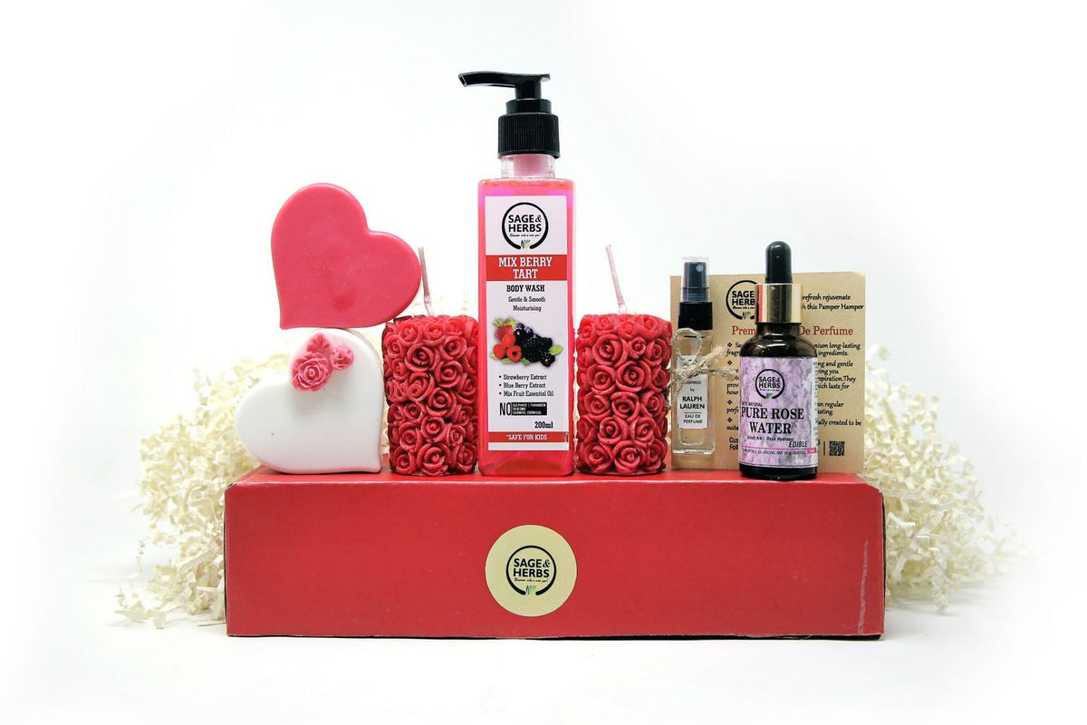 Heartfelt Bloom Gift Box – Floral & Fruit-Infused Natural Skincare Hamper – view 2