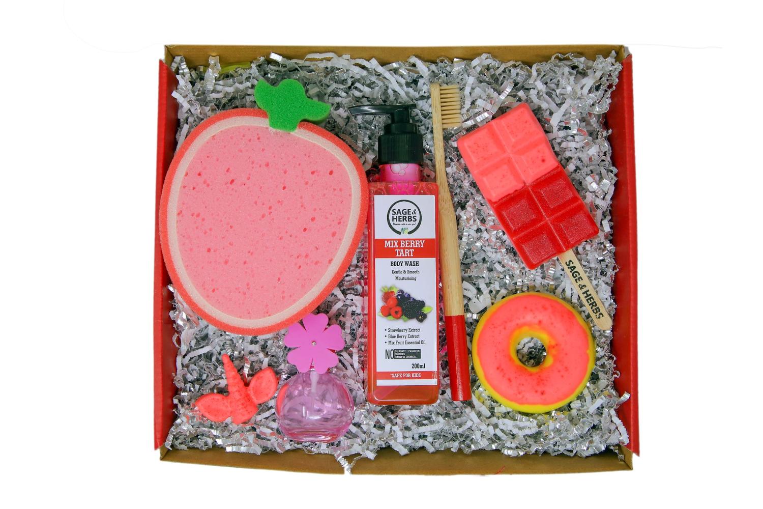 Berry Bright Bliss Box - Fruity Fun Kids Bath & Body Gift Set
