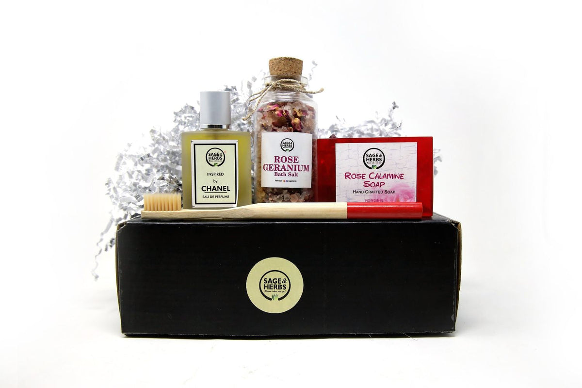 Floral Rituals Gift Box - Rose Calamine & Bath Salt Self-Care Hamper – view 2