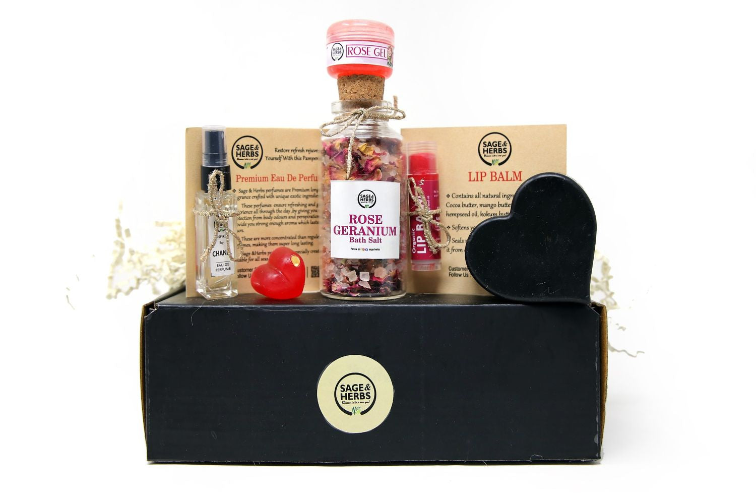 Rose & Charcoal Charm - Elegant Gift Set with Detox & Botanical Touch