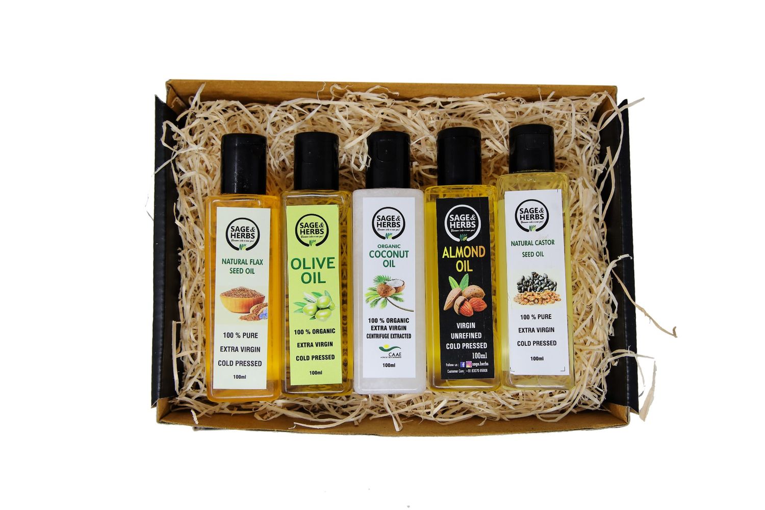 Essential Oil Wellness Kit - Cold-Pressed Natural Oil Gift Set