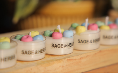 Mini T Light Candle by Sage & Herbs
