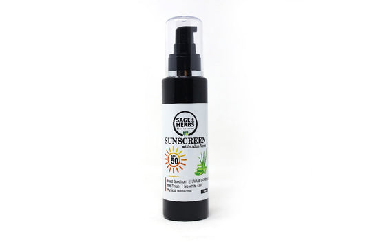Natural Aloe Vera Sunscreen SPF 50 - Broad-Spectrum Sun Protection 100ml