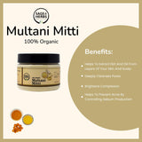 Organic Multani Mitti - 100% Pure Fuller’s Earth Skin & Hair Powder 150g