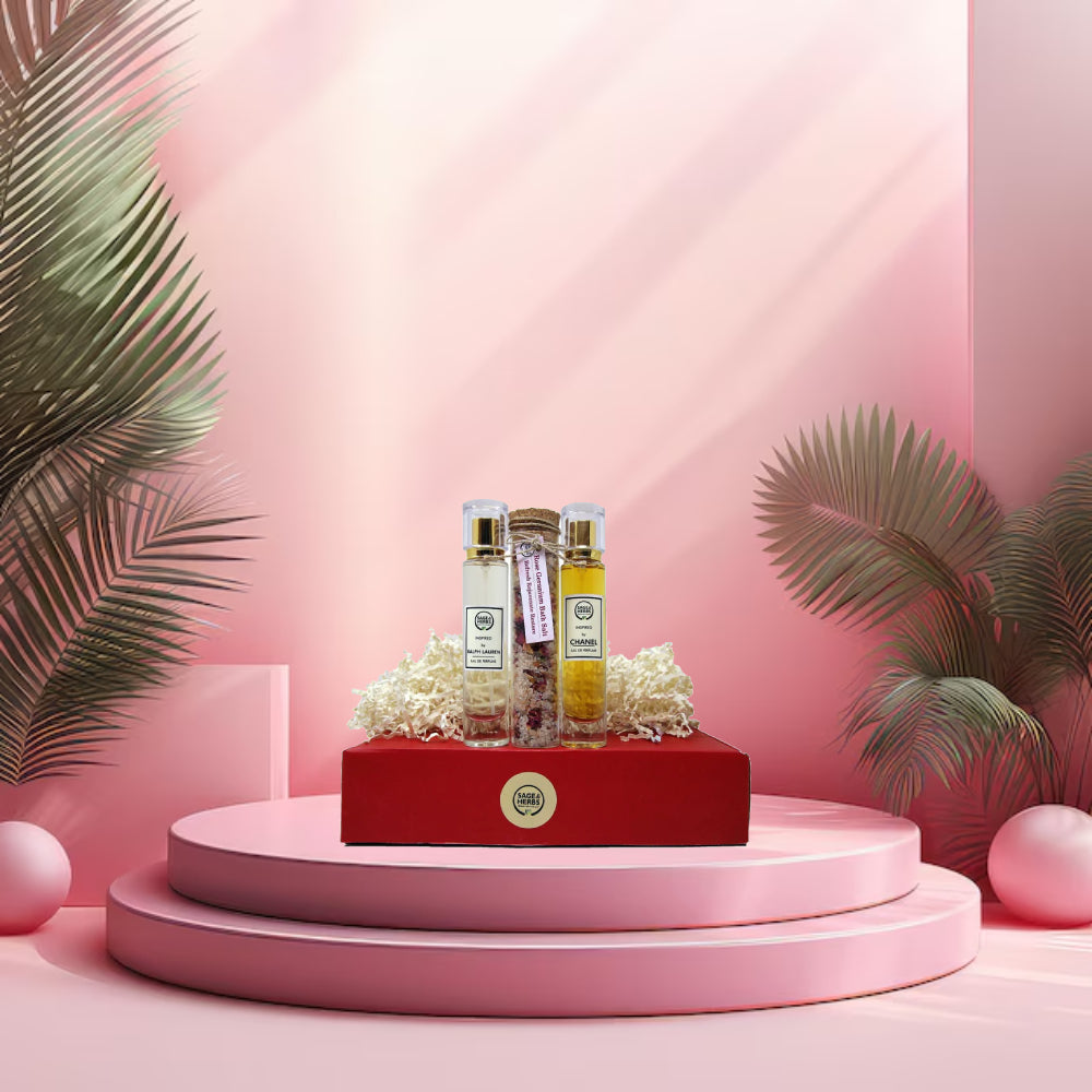 Luxury Perfume & Bath Ritual Hamper - Premium Fragrance & Self-Care Gift Set