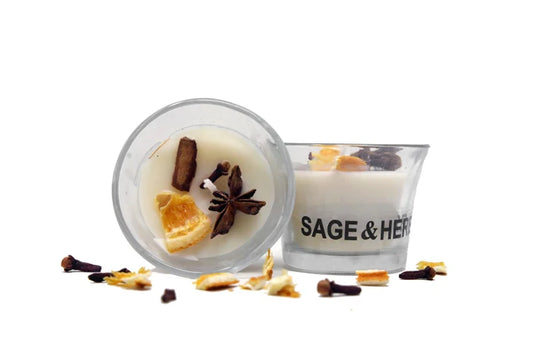 Small Glass Jar Candles by Sage & Herbs