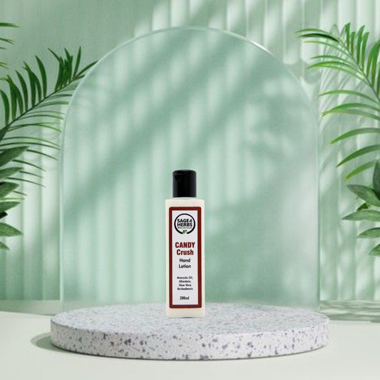 Candy Cane Hand Lotion – Hydrating & Festive Scent Lotion by Sage & Herbs