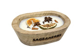 Citrus Spicy Woodbowl Candle