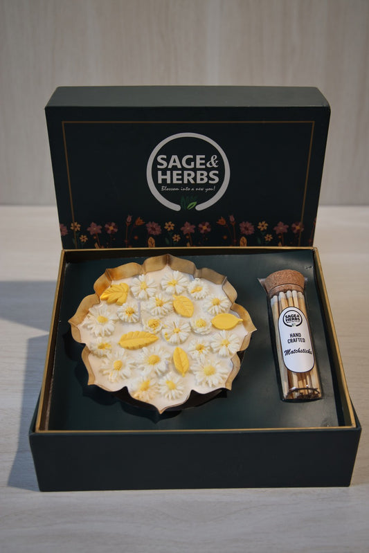 Floral Urli Candle Premium Box Hamper