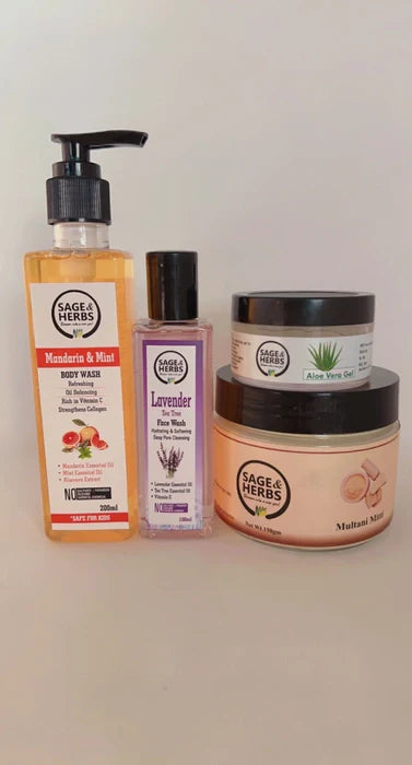 Body And Face Cleanse Hamper by Sage & Herbs