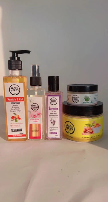 Body And Face Hamper by Sage & Herbs