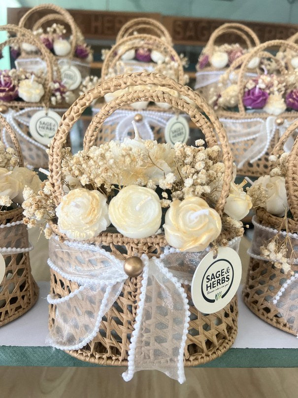 Ivory Jute Basket by Sage & Herbs