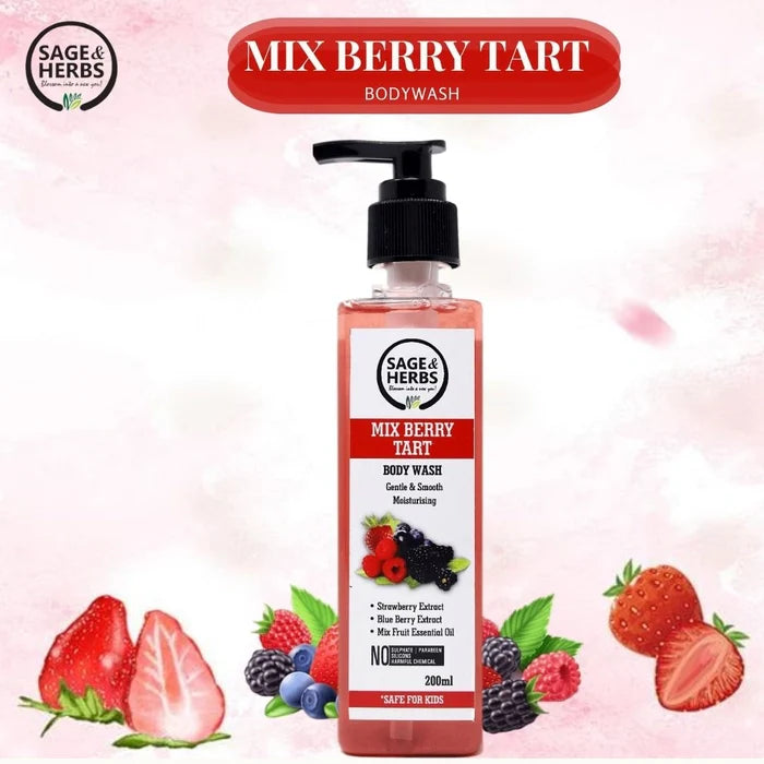 Mix Berry & Tart Body Wash – Fruity, Hydrating & Gentle Cleanser