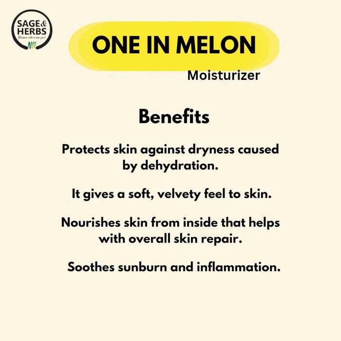 One In Melon Moisturiser Lotion - Hydrating Melon Skin Lotion