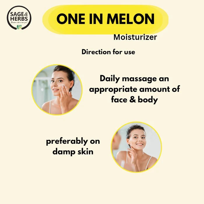One In Melon Moisturiser Lotion - Hydrating Melon Skin Lotion
