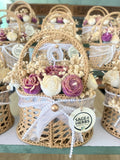 Purple Ivory Jute Basket by Sage & Herbs