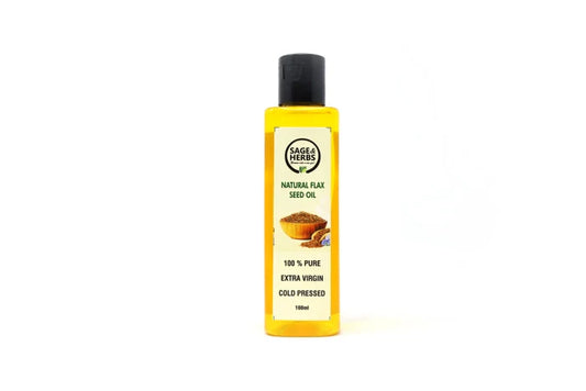 Cold Pressed Natural Flax Seed Oil - Omega-3 Rich Hair & Skin Oil – view 2