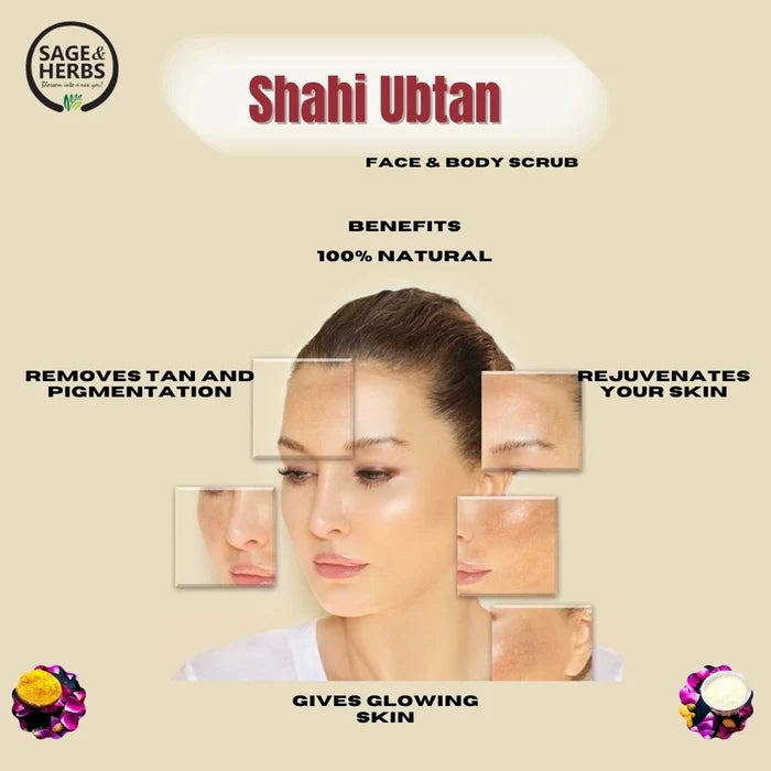 Shahi Ubtan Face & Body Scrub - Natural Ayurvedic Exfoliating Scrub – view 3